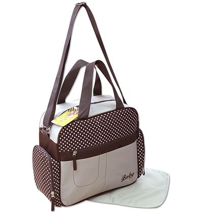 Picture of Baby Kingdom 3-Part Baby Changing Bag Brown