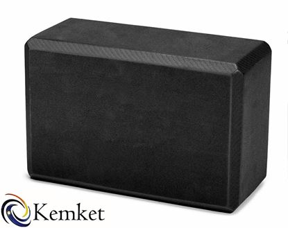 Picture of Kemket Yoga Block Brick Foaming Foam Block Home Exercise Pilates Tool Stretching Aid BLACK