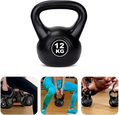 Picture of Kemket Home Gym Fitness Exercise Vinyl Kettle bell workout training 12kg