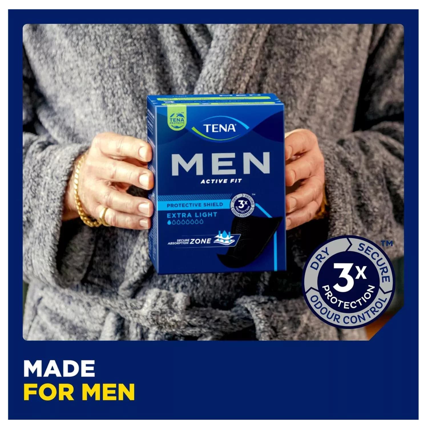 TENA Men Protective Shield Pads 14 Pack