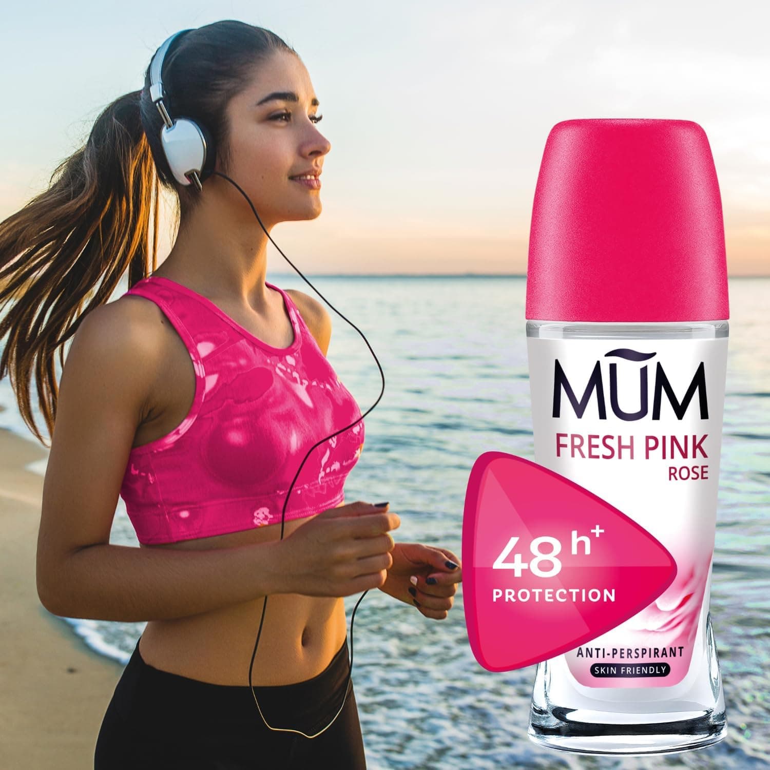Mum Deodorant Roll On Fresh Pink 50ml