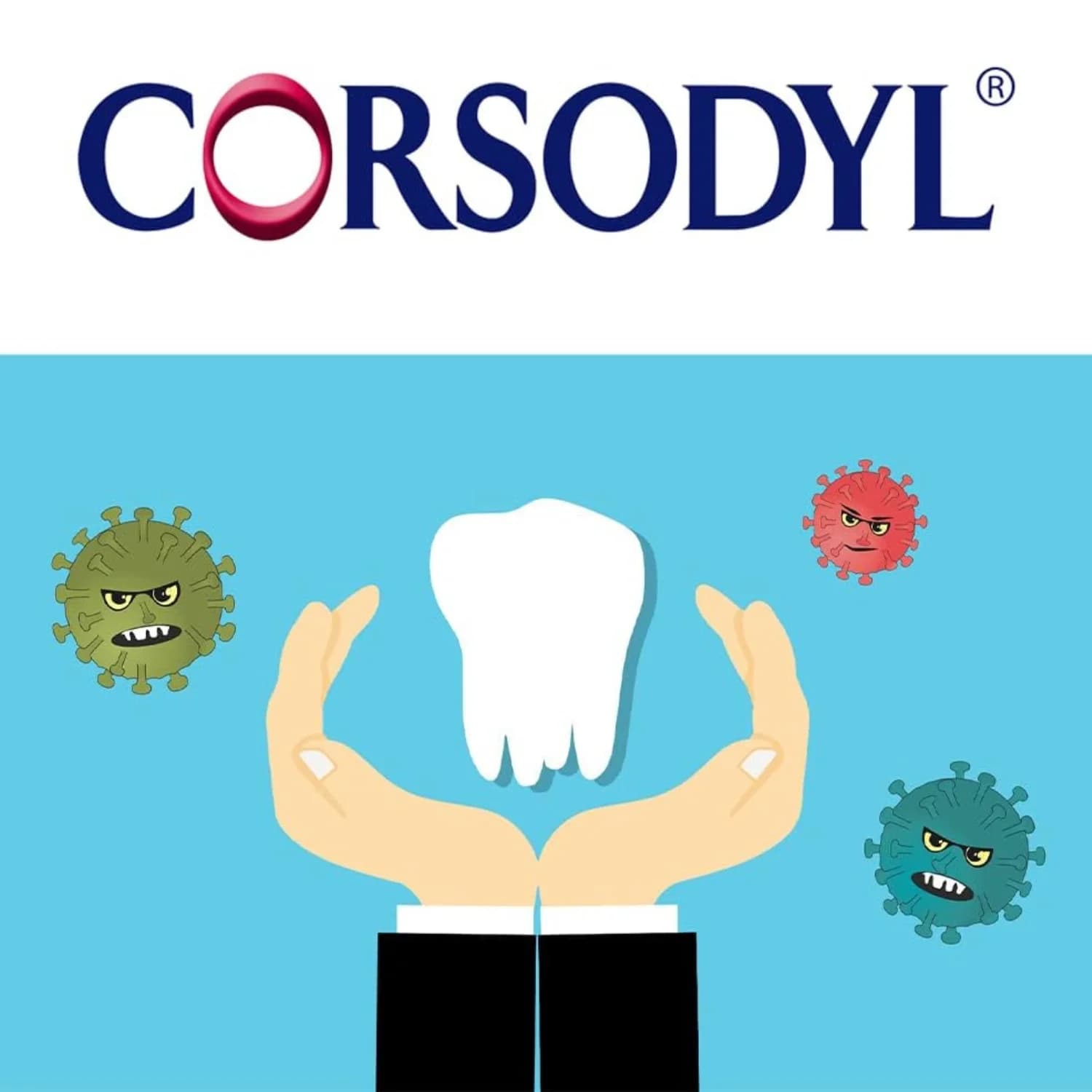 Corsodyl Mouthwash Mint Gums 600ml