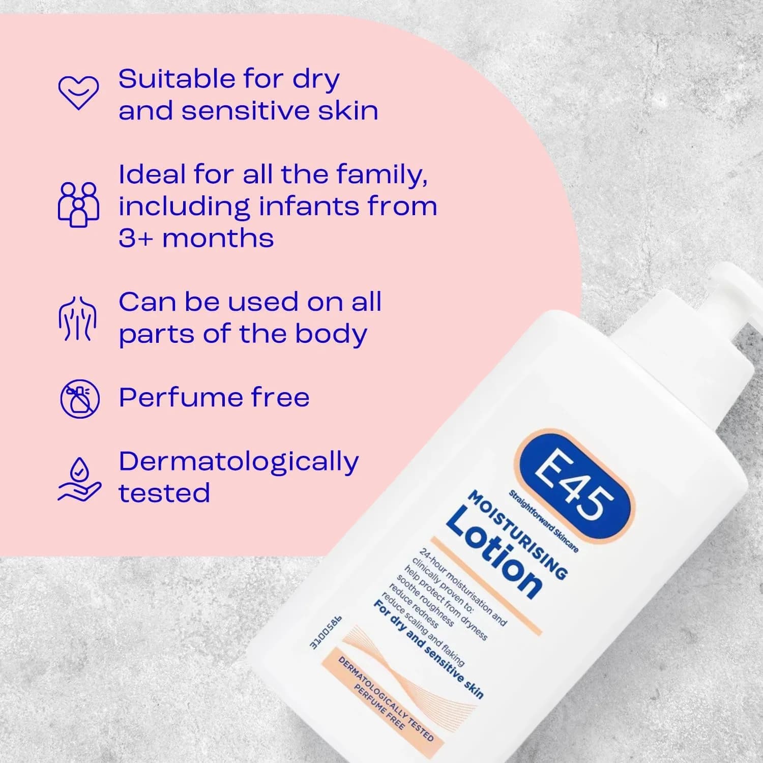 E45 Moisturising Lotion 500ml