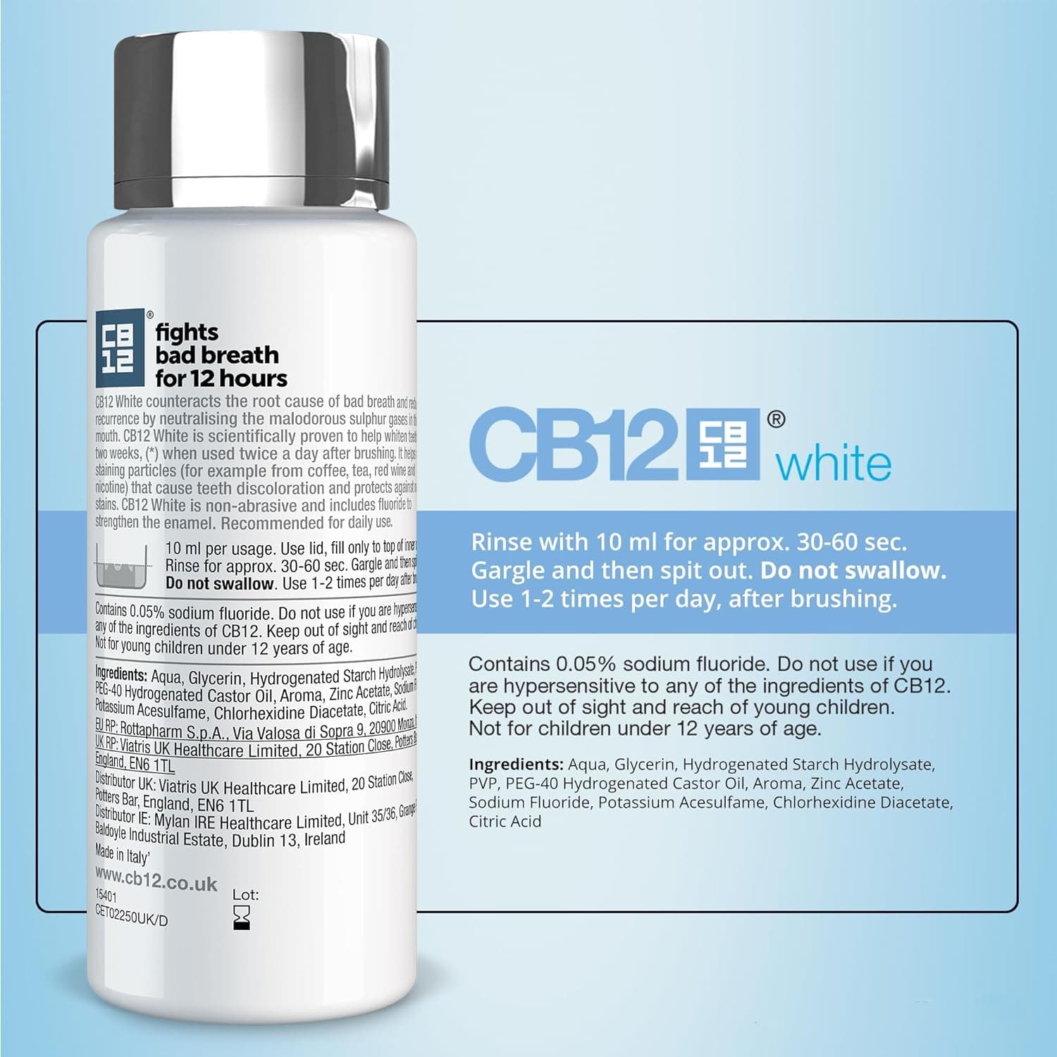 CB12 Whitening Mouthwash 250 ml