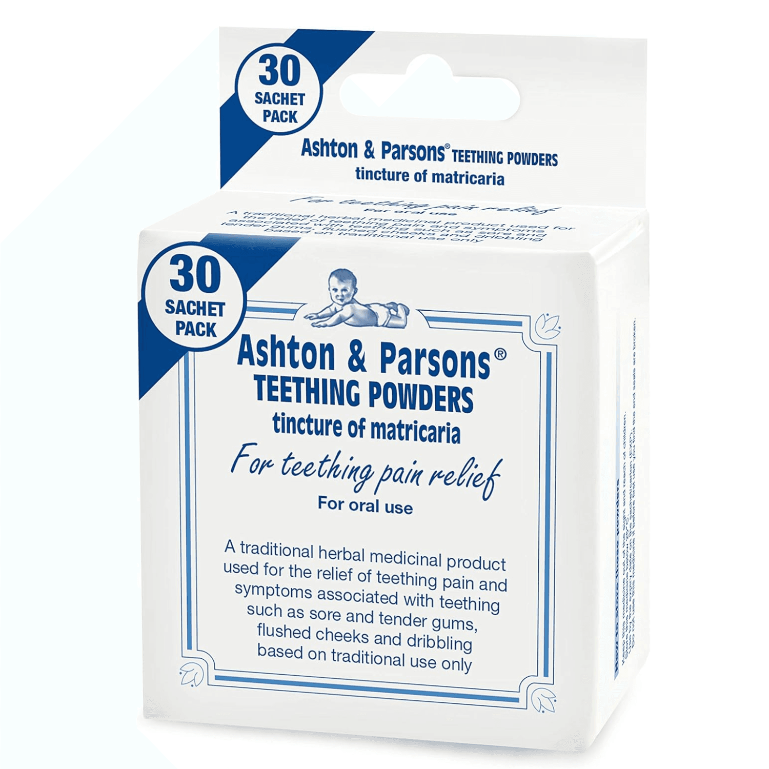 Ashton & Parsons Teething Powders for Babies From 3 Months, Pack of 30
