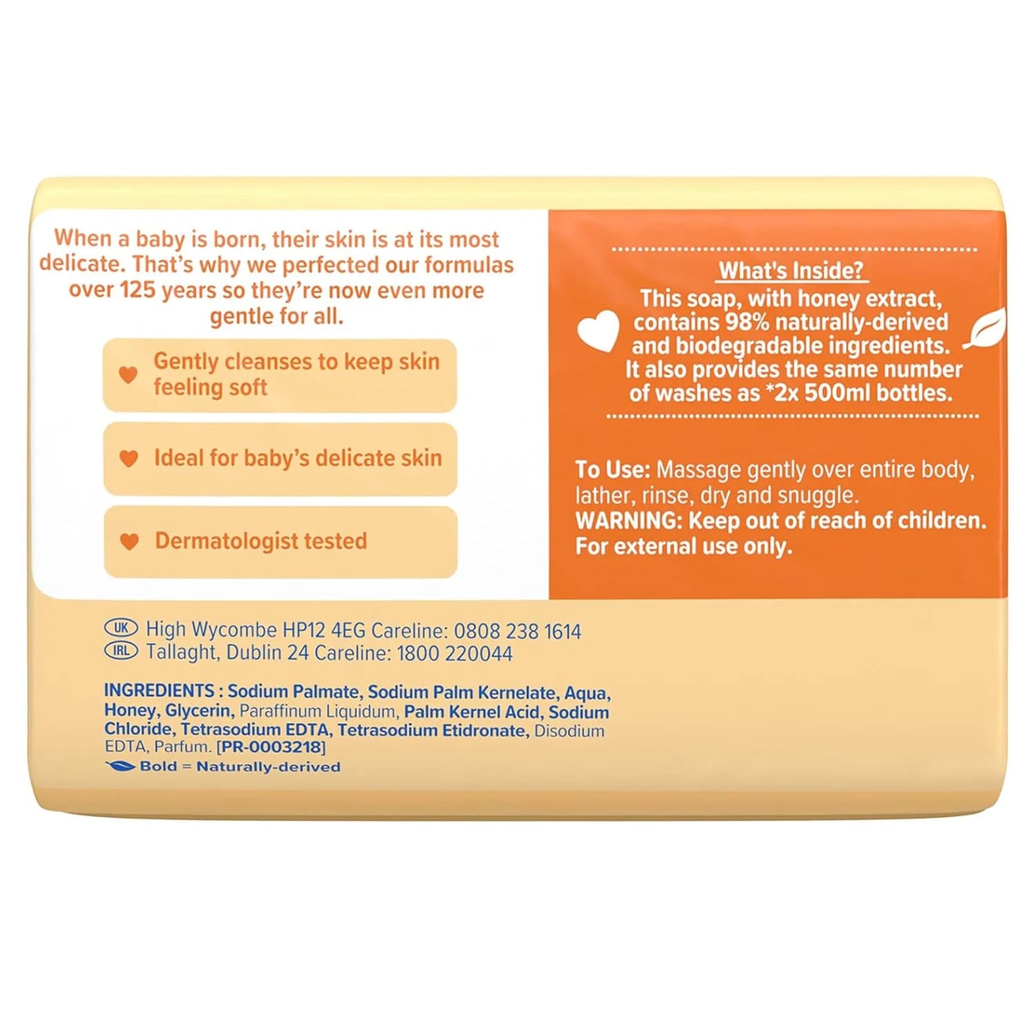 Johnson’s Baby Honey Soap Duo pack 90g