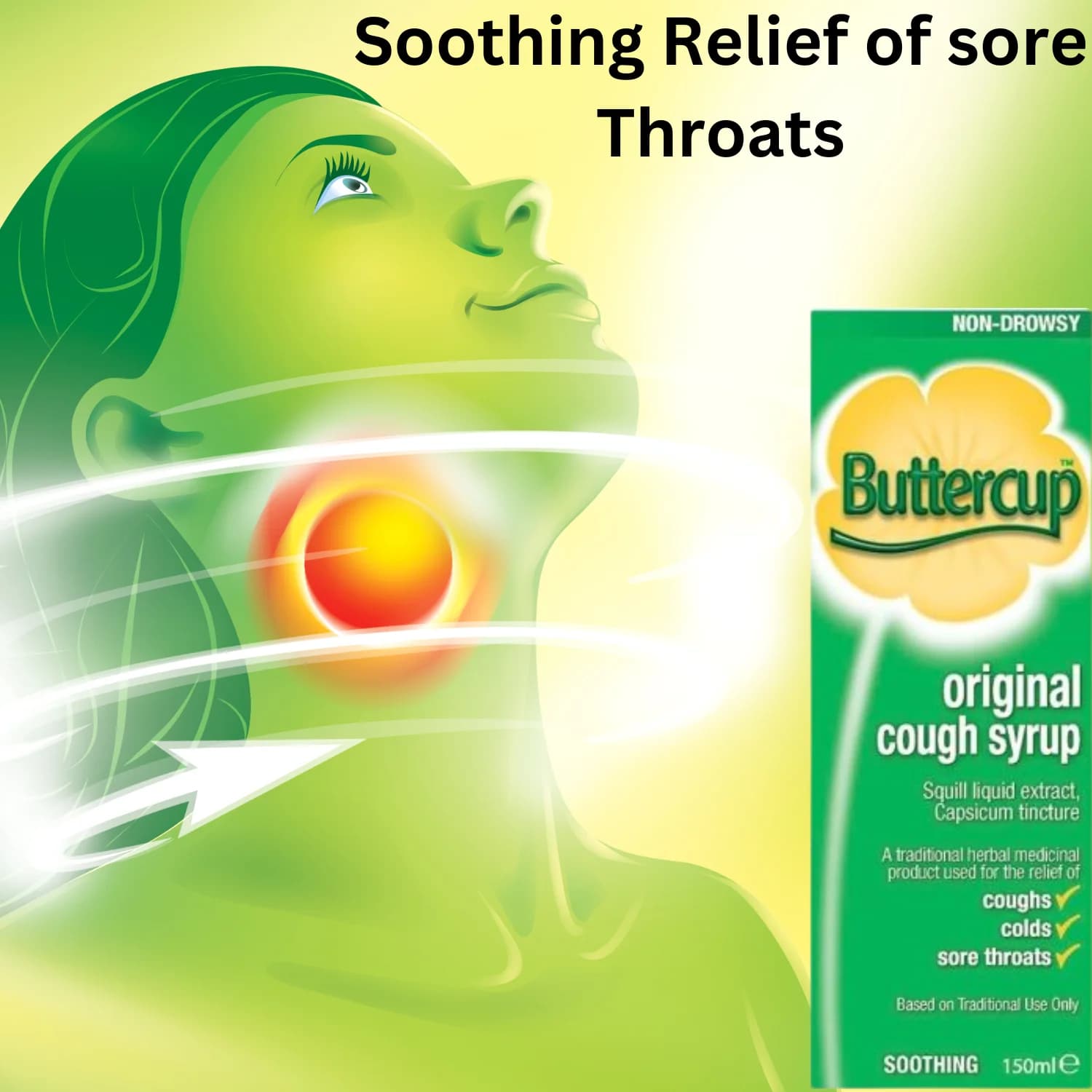 Buttercup Cough Mixture Syrup Original 150ml