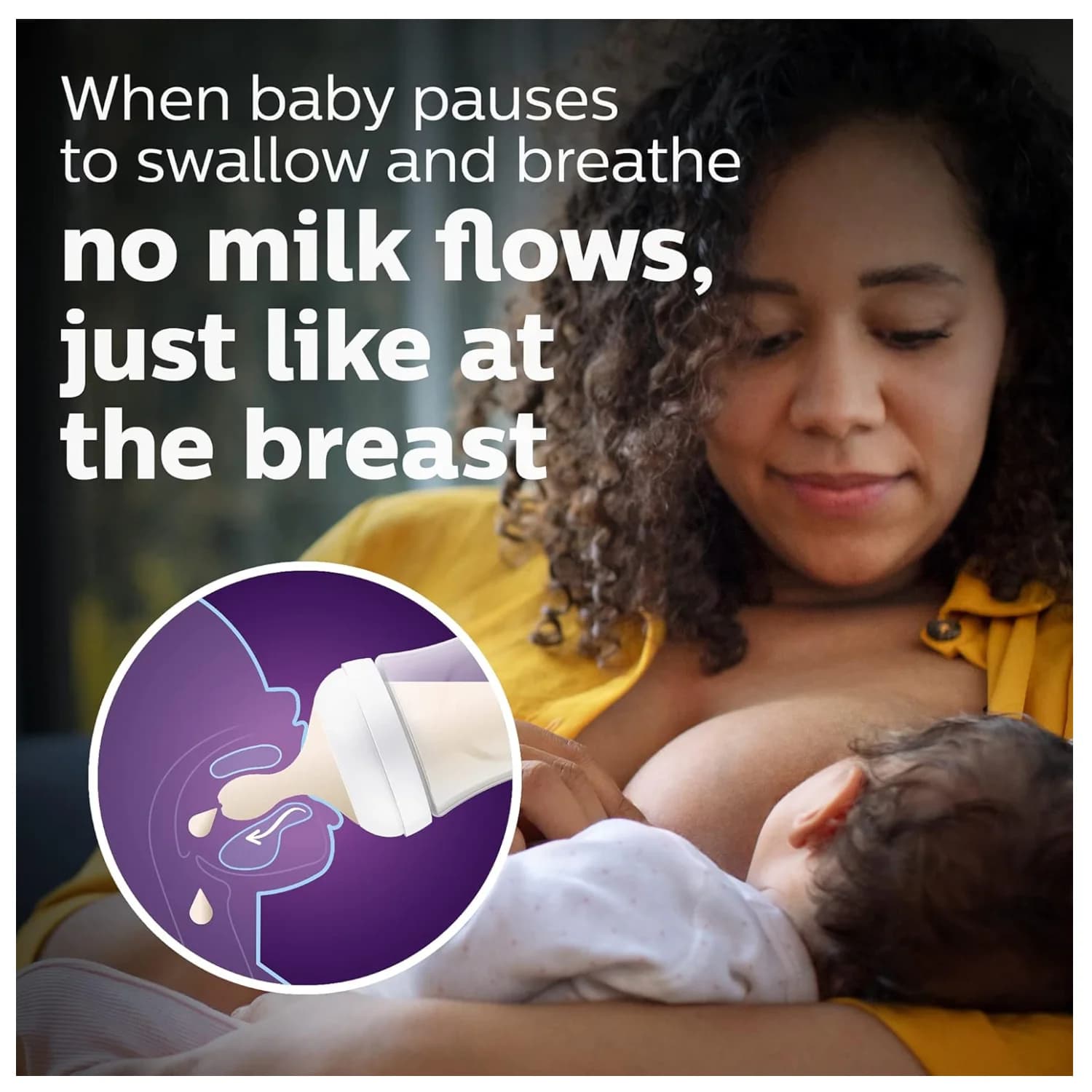 Philips AVENT Anti-colic Baby Bottle Newborn Flow Teat 4pk