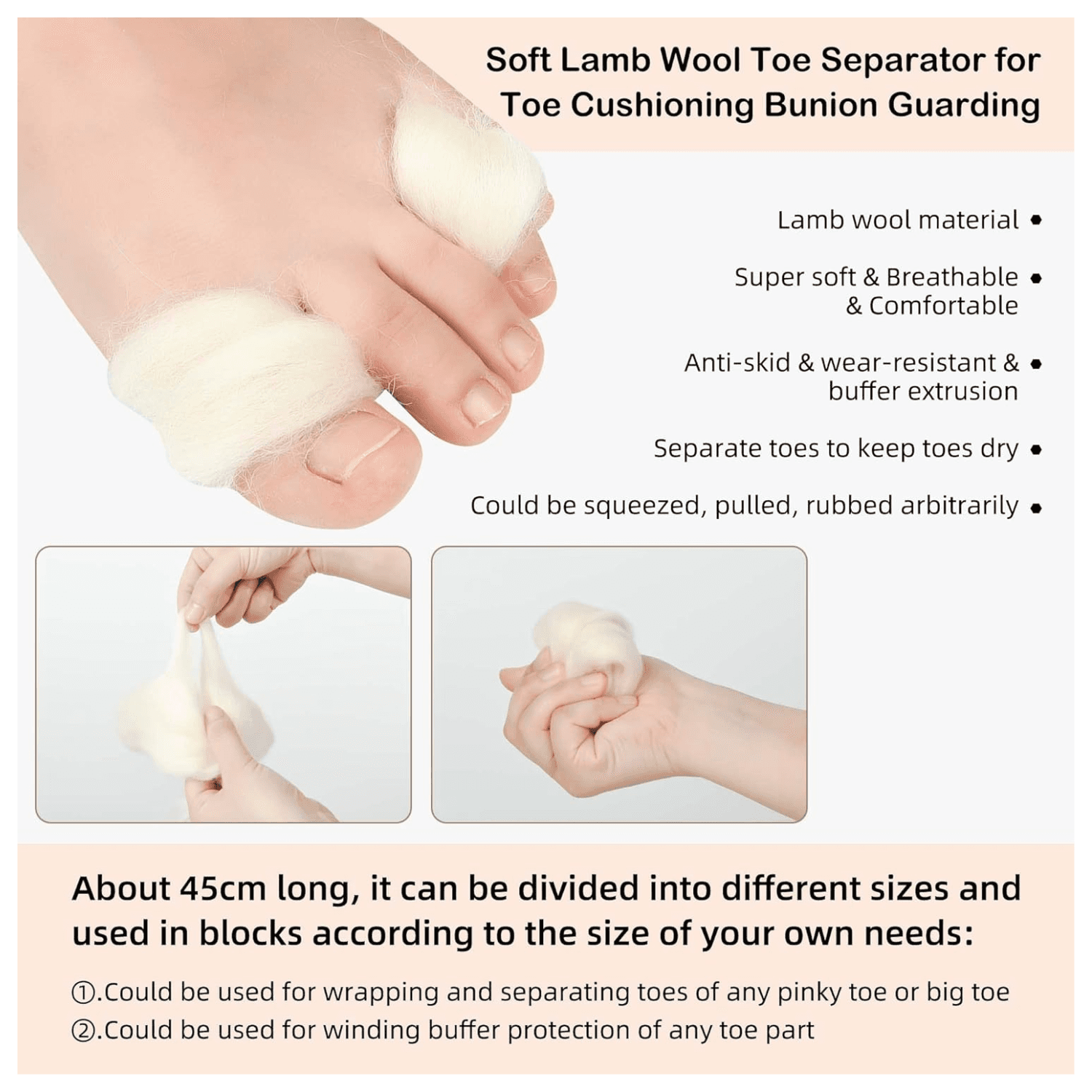 Carnation Footcare Animal Wool 25g
