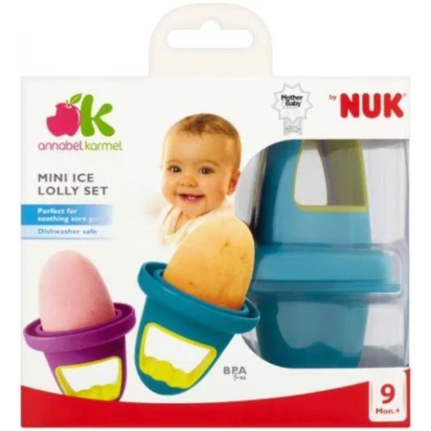 NUK Mini Ice Lolly Moulds | Great for Teething | 4 Count