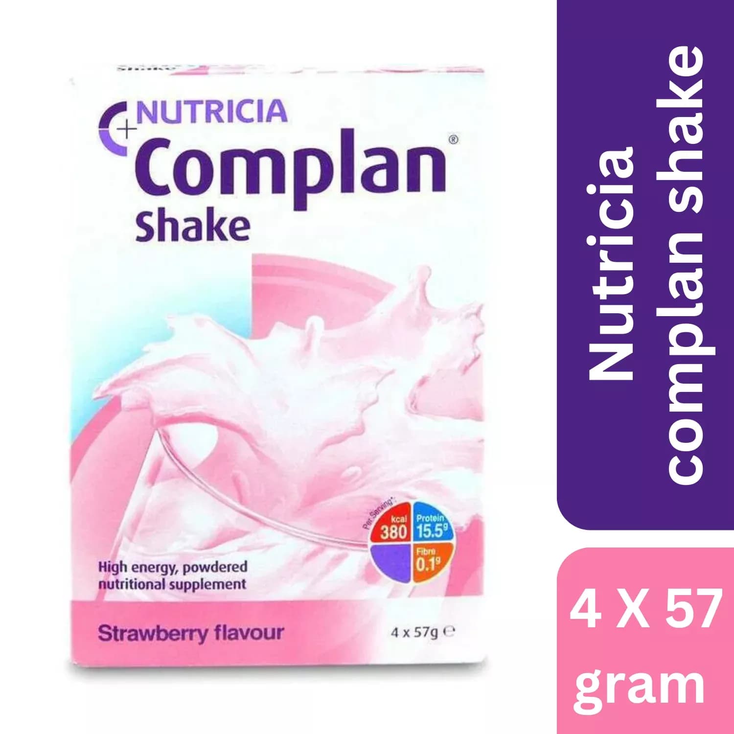 Complan Strawberry Shake, 4x57g