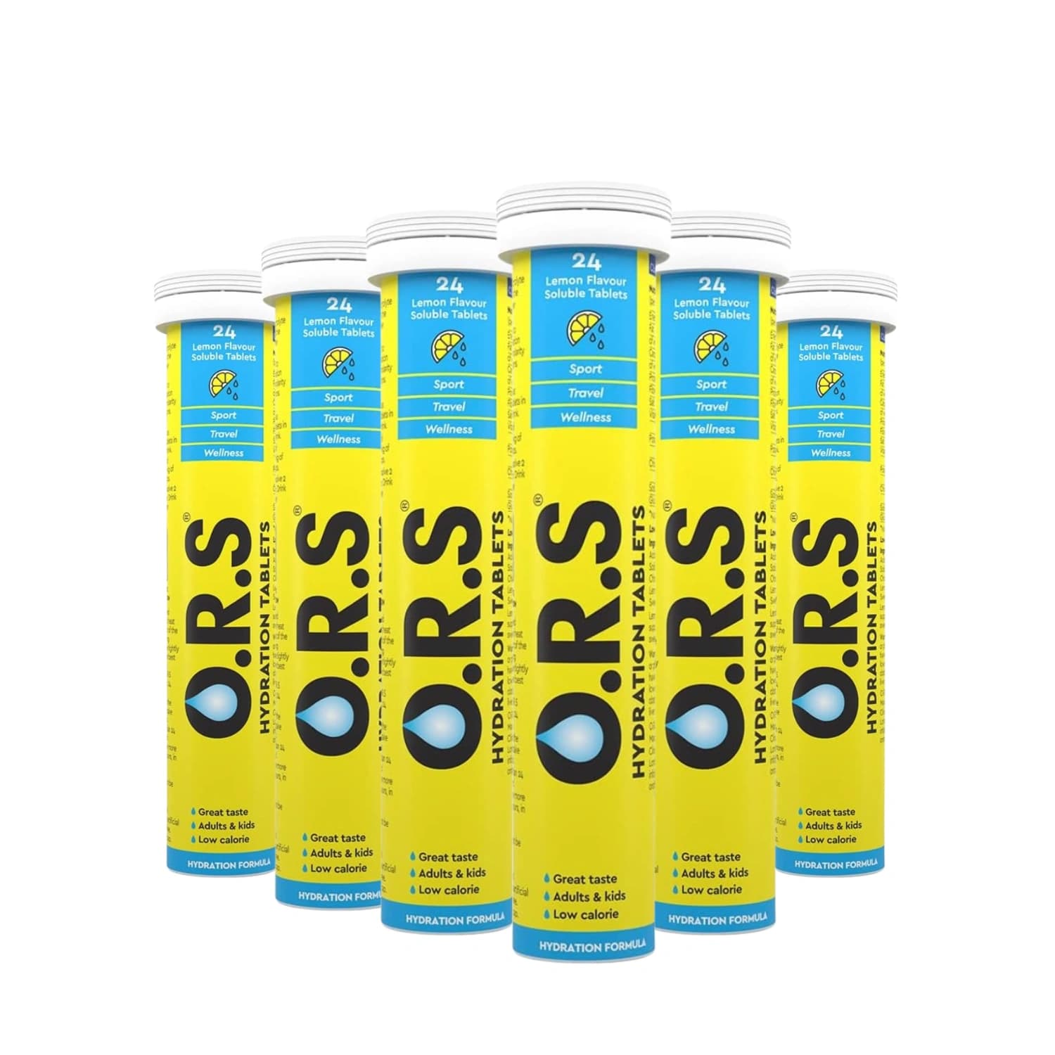 6x O.R.S. Hydration Lemon 24 Tablets