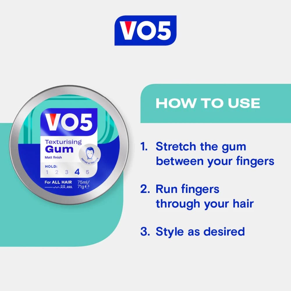 Vo5 texturising gum 75ml 3