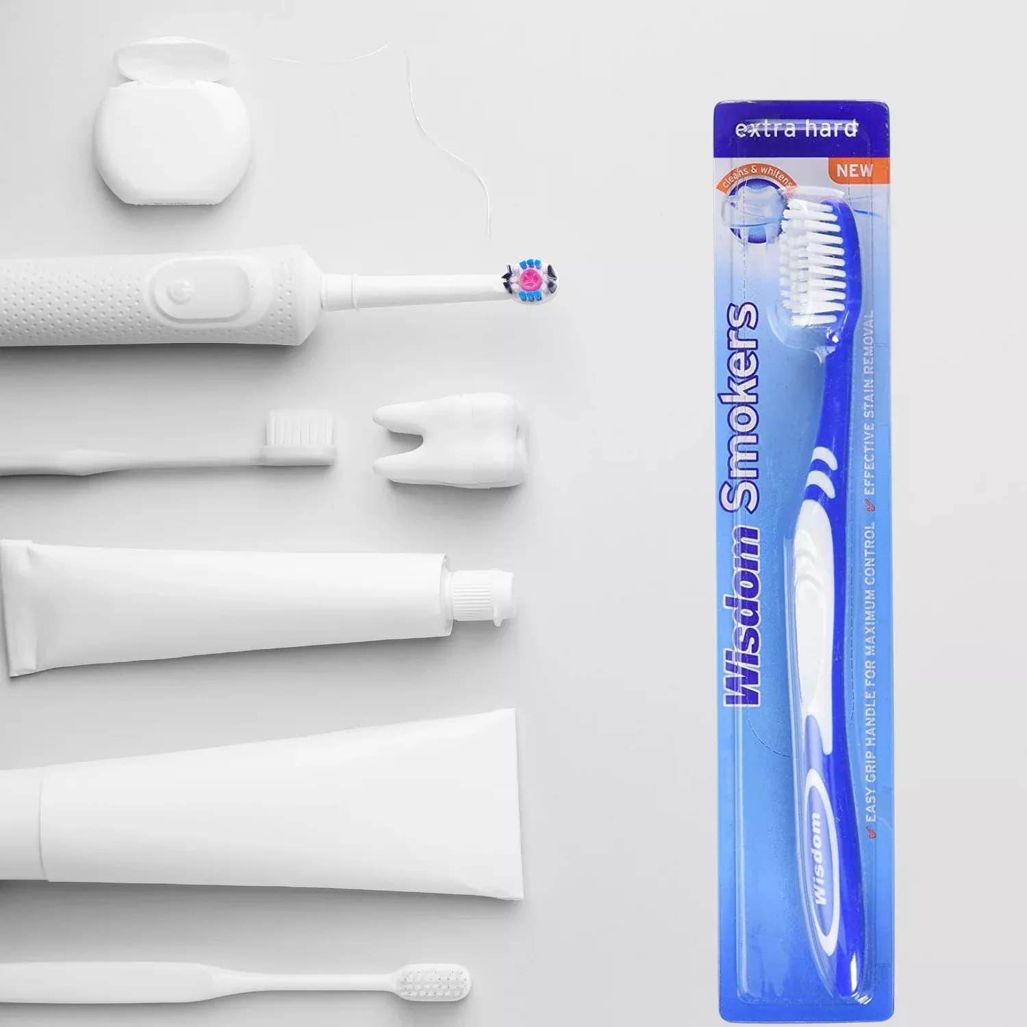 3x Wisdom Smokers Extra Hard Toothbrush