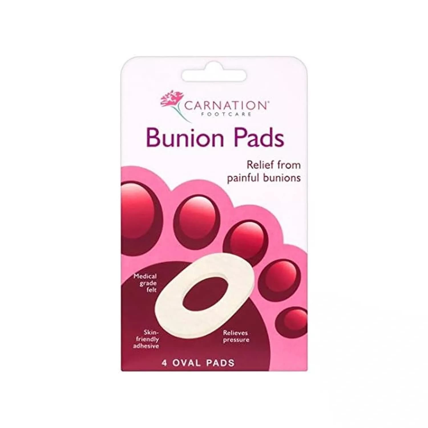 Carnation Bunion Pads – 4 Pads