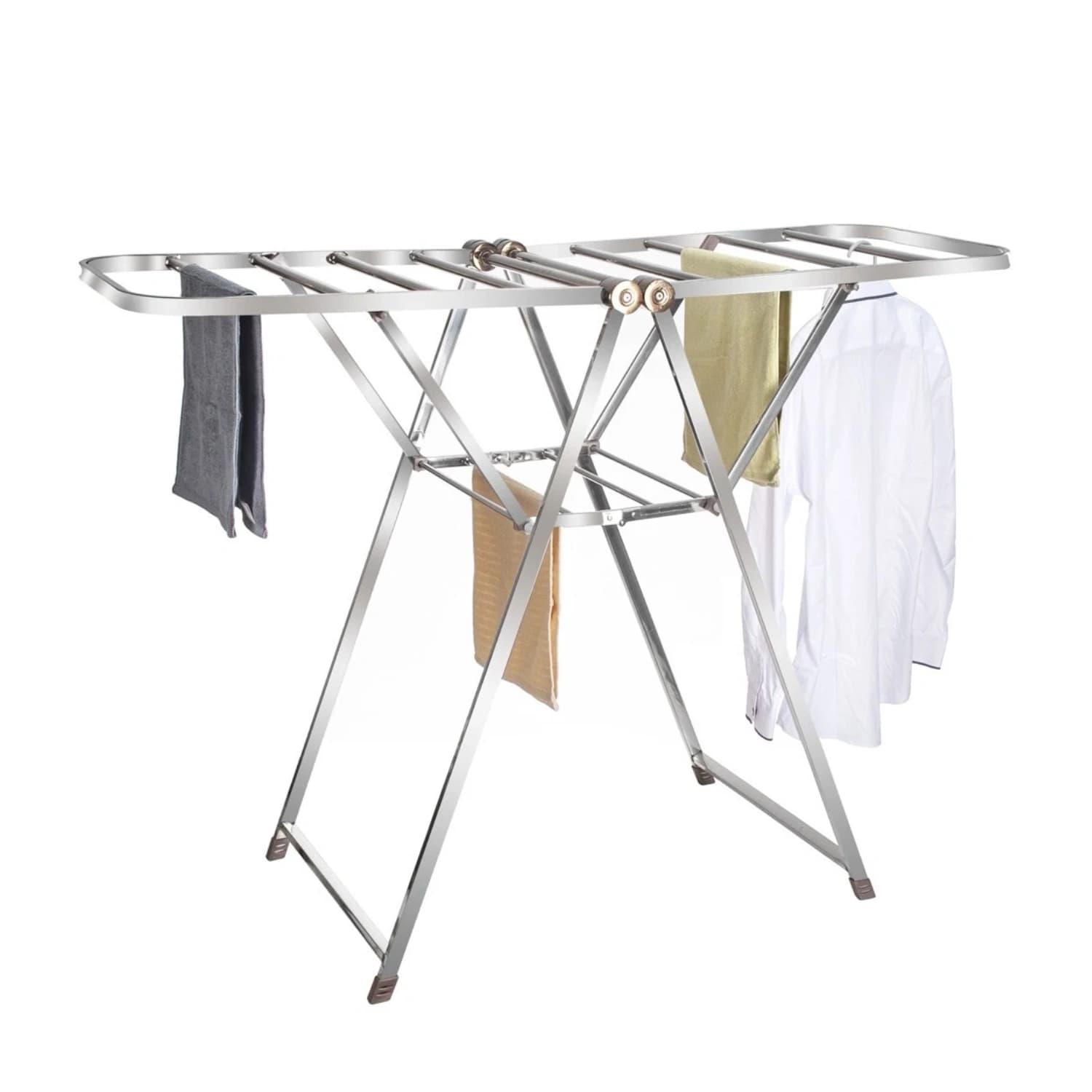 Kemket 2 Level Airie Foldable Clothes Drying Rack With Adjustable Wings