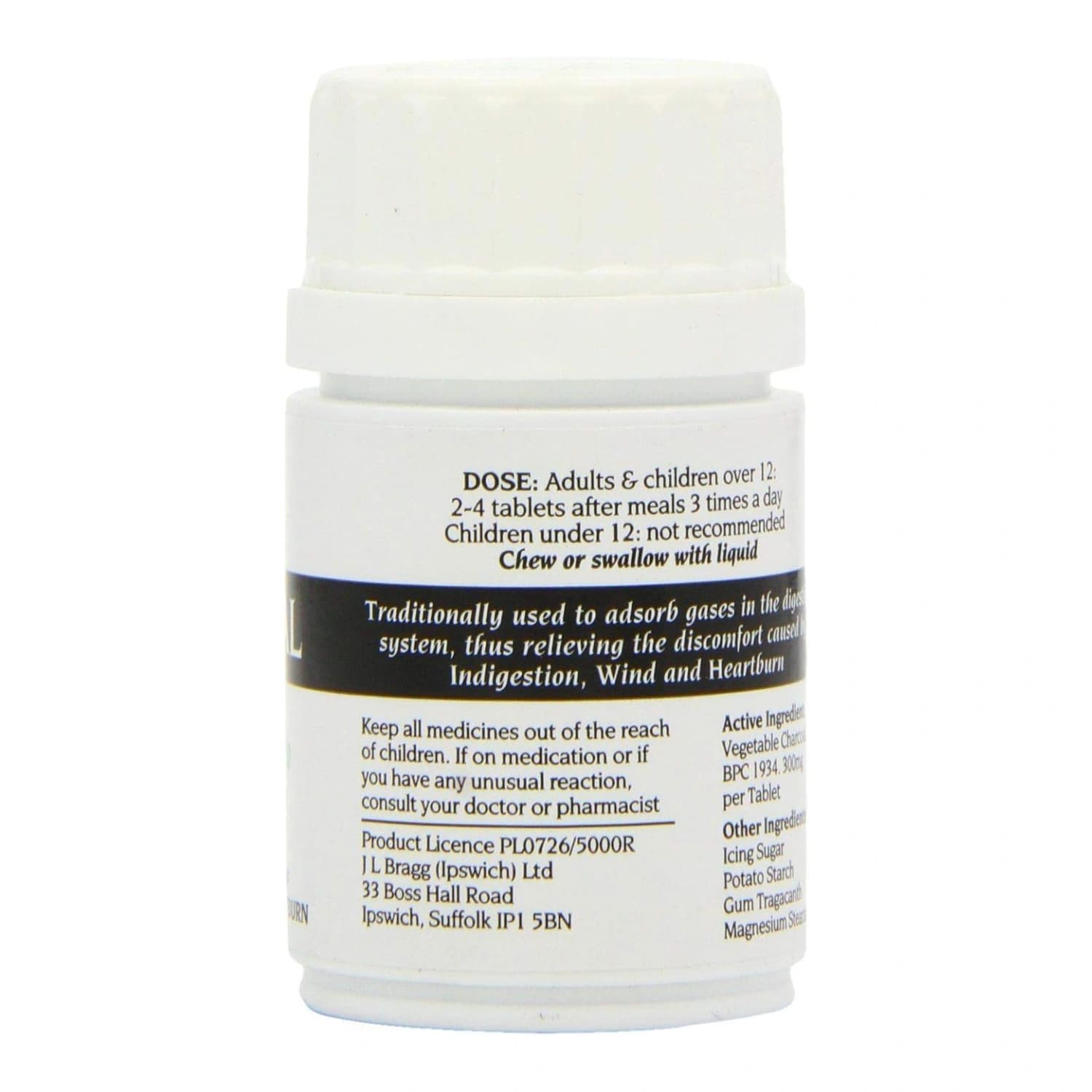 Bragg’s Medicinal Charcoal 100 Tablets – Pack of 3