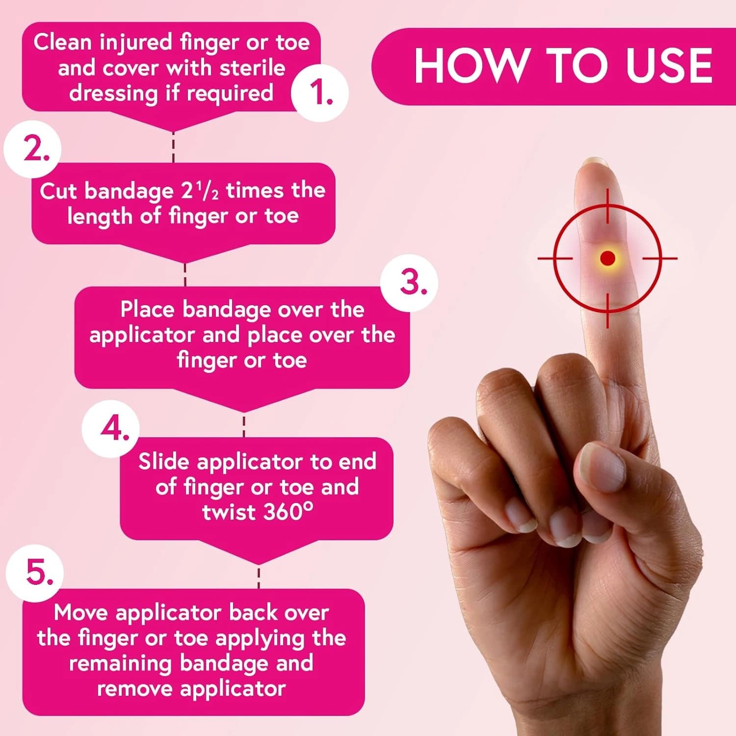 Carnation Finger Toe Bandage 4 meter
