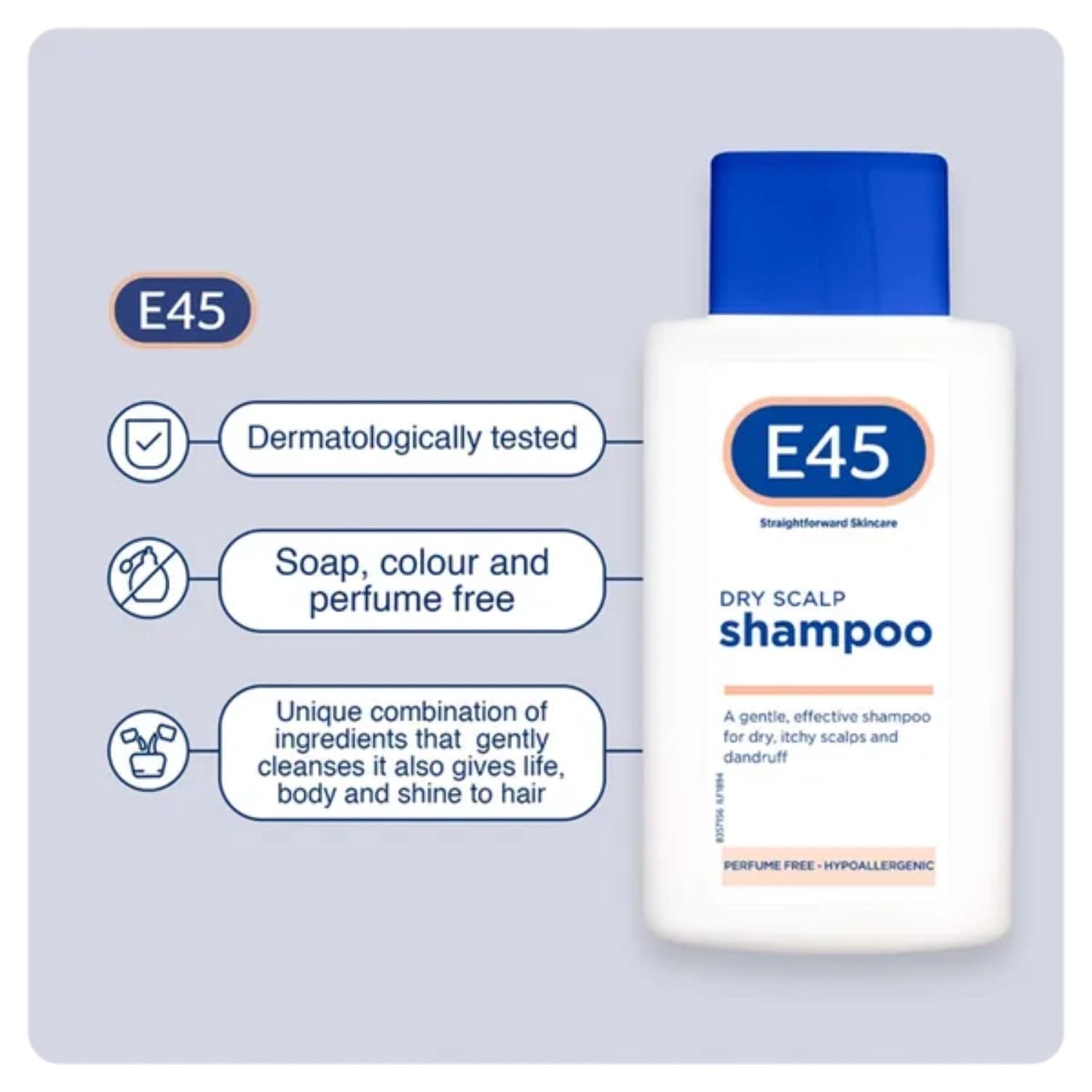 E45 Anti-Dandruff Dry Scalp Shampoo 200ml