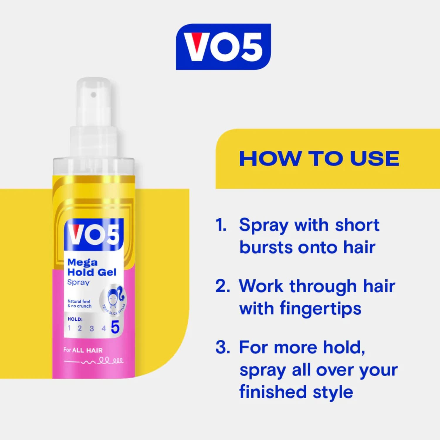VO5 Mega Hold Gel Spray 200ml (1)
