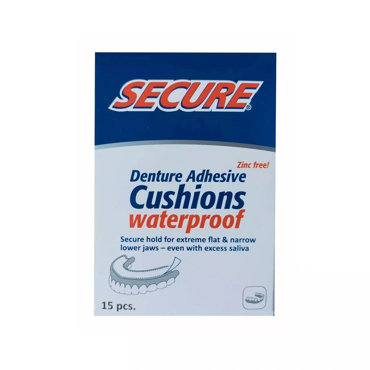 Secure Denture Adhesive Strips 15 Pack