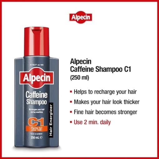 Alpecin Caffeine Shampoo C1 250ml x 3 Packs