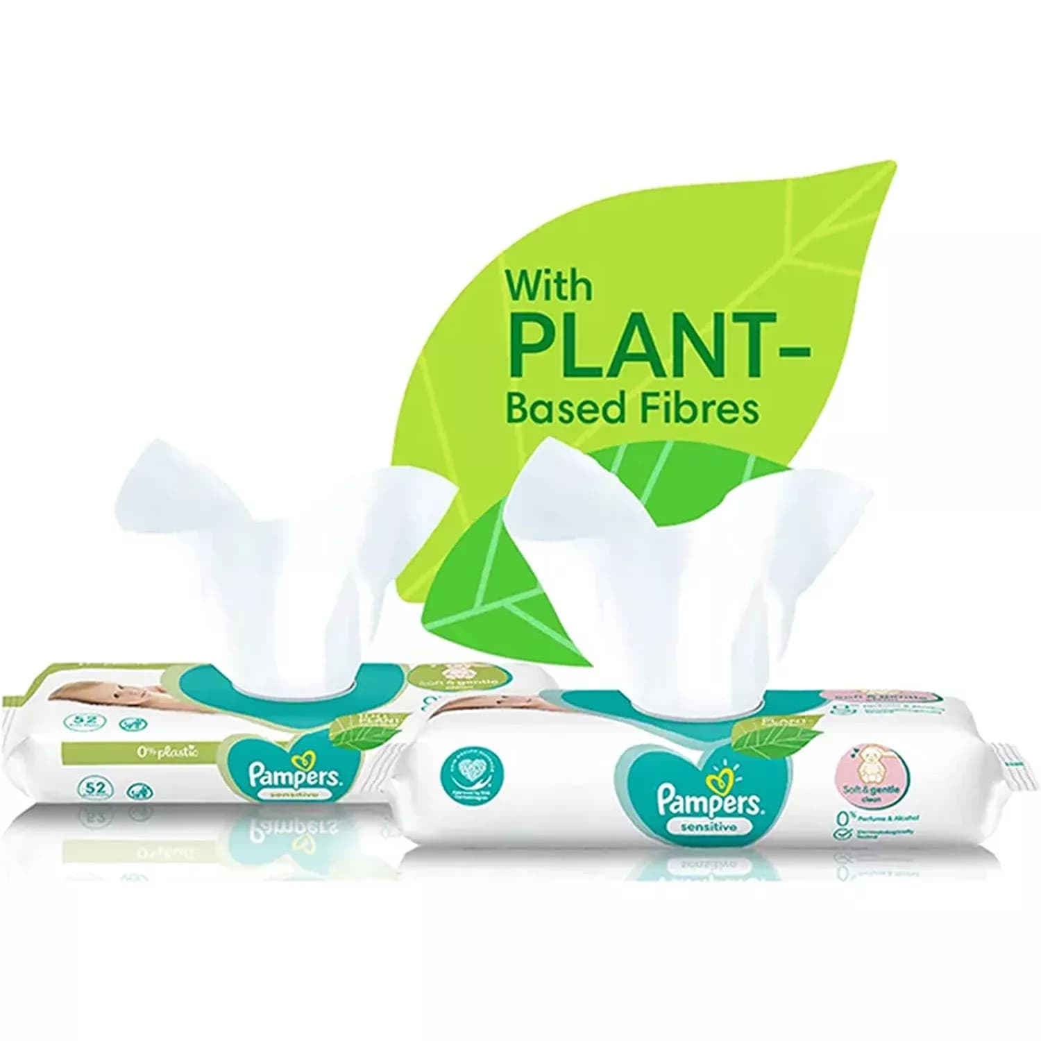 6x Pampers Sensitive Baby Wipes 52 Pieces