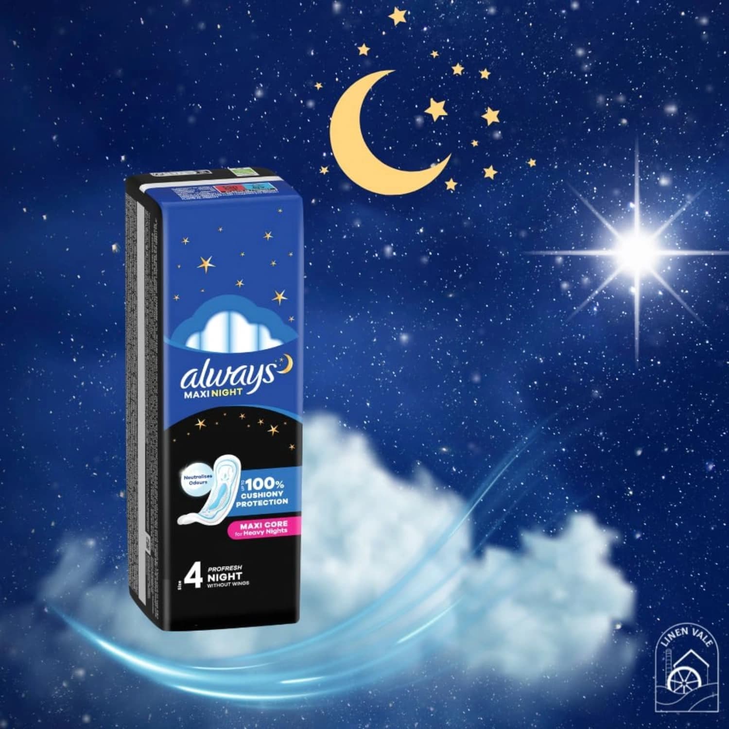 Always Maxi Night Pads 9 - Pack of 5