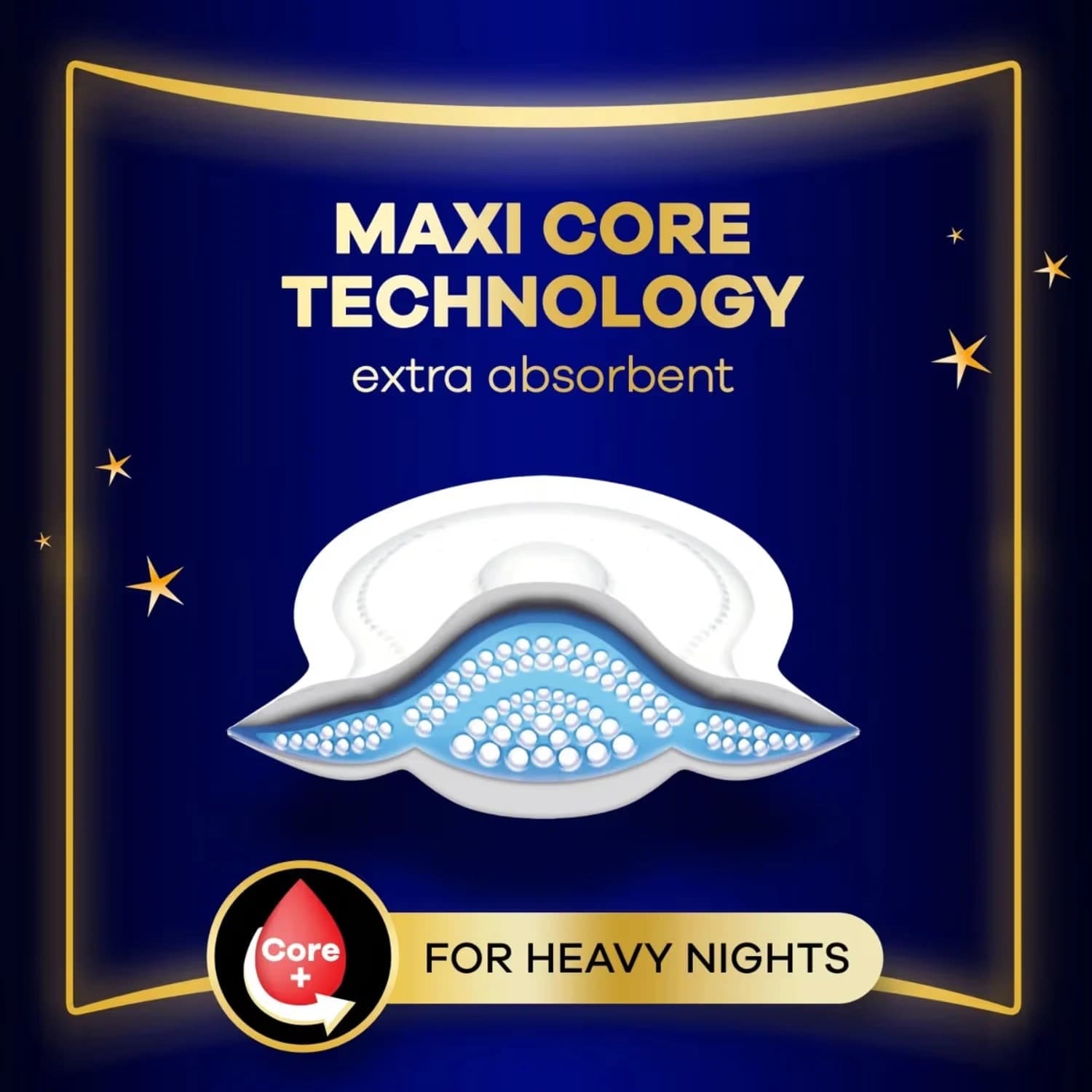 Always Sanitary Towels Maxi Night 9 Pads per pack