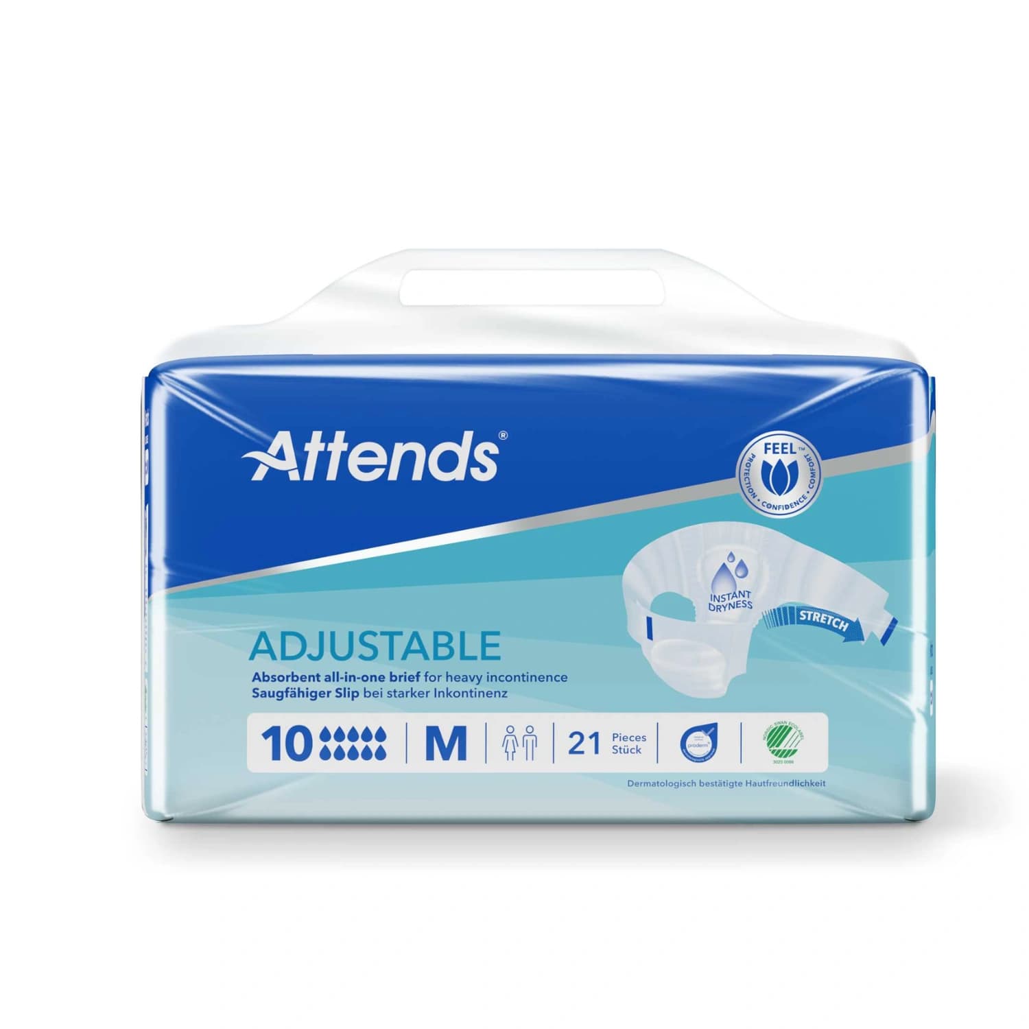 Attends Adjustable 10 Medium Pants 21 Pack