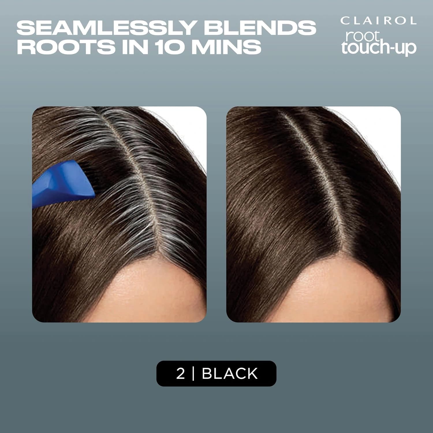 Clairol Nice'n Easy Root Touch-Up Hair Dye, 2 Black
