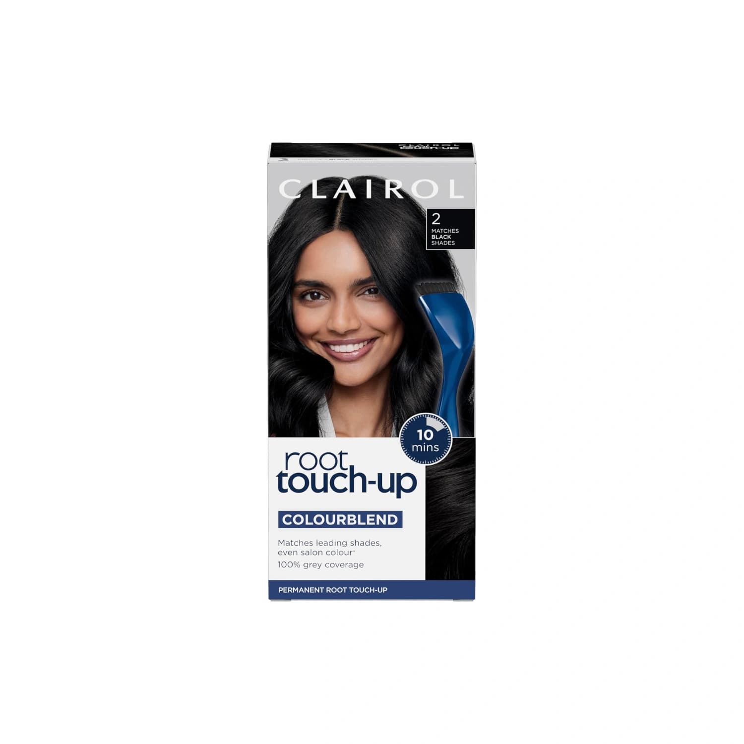 Clairol Nice'n Easy Root Touch-Up Hair Dye, 2 Black