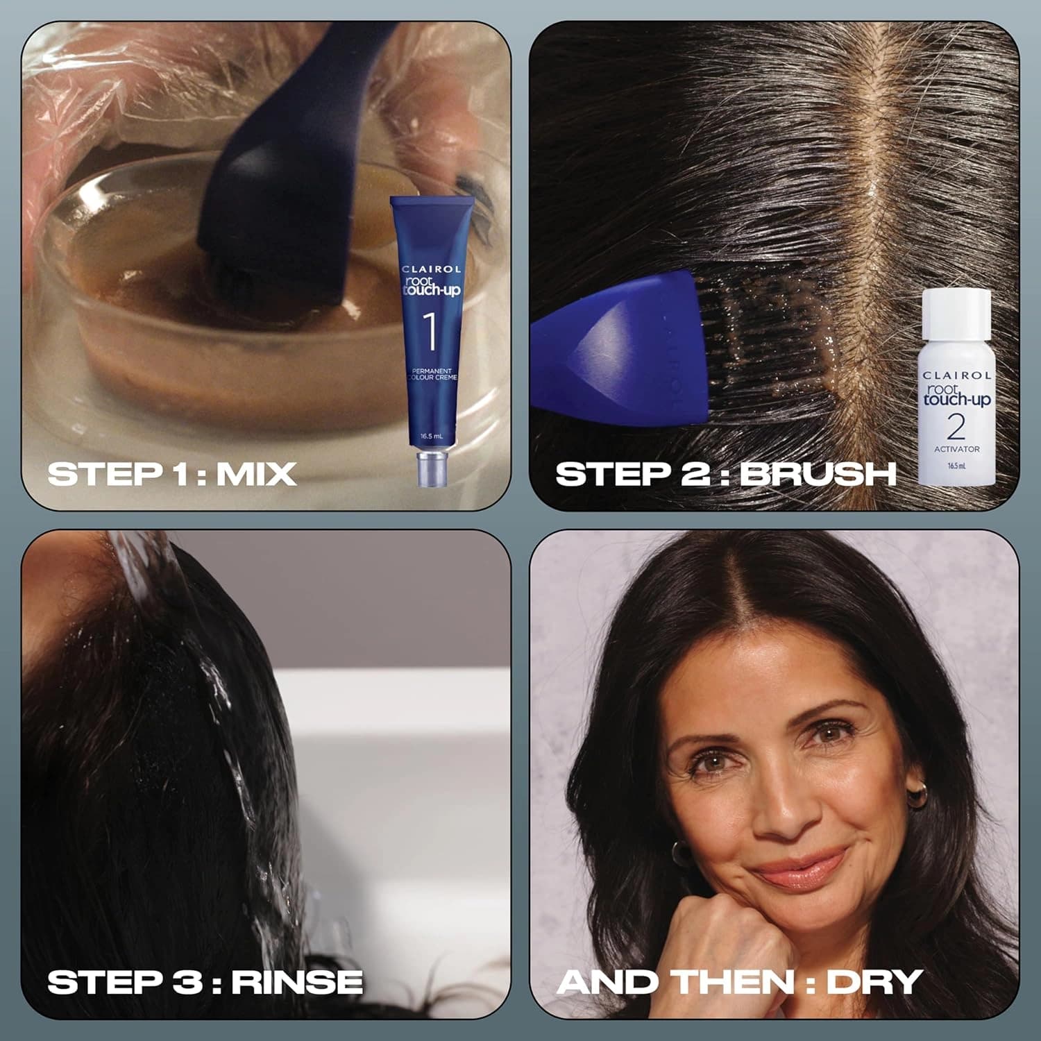 Clairol Nice'n Easy Root Touch-Up Hair Dye, 2 Black