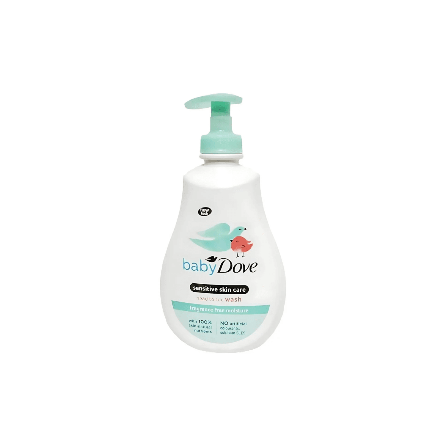Dove Baby Wash 400ml Head to Toe Sensitive Fragrance Free