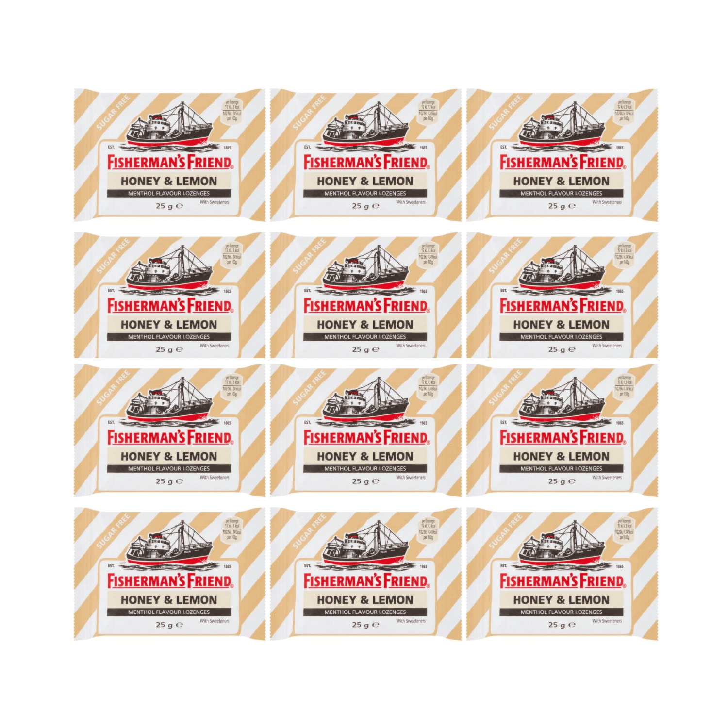 Fisherman'S Friend Honey & Lemon 1 - Pack of 12