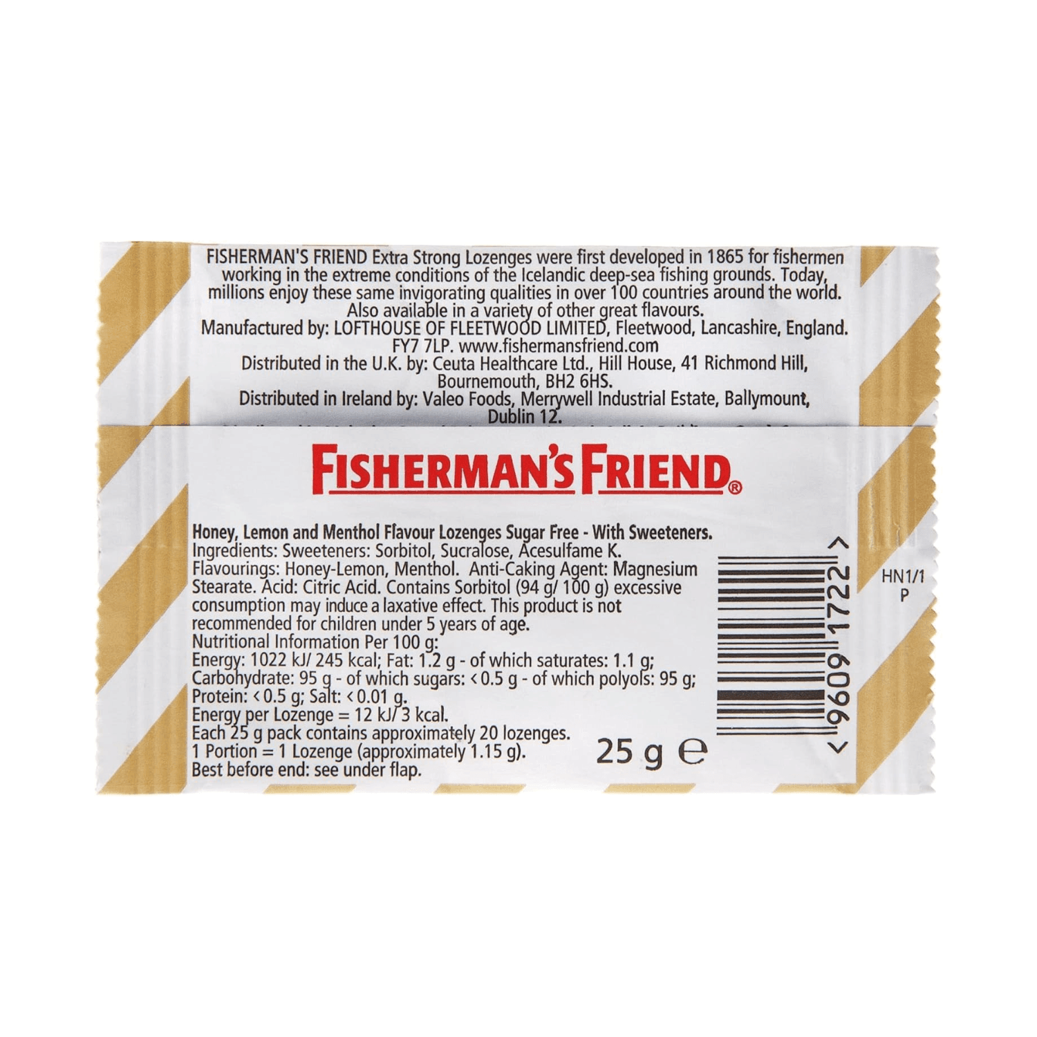 Fisherman'S Friend Honey & Lemon 1 - Pack of 24