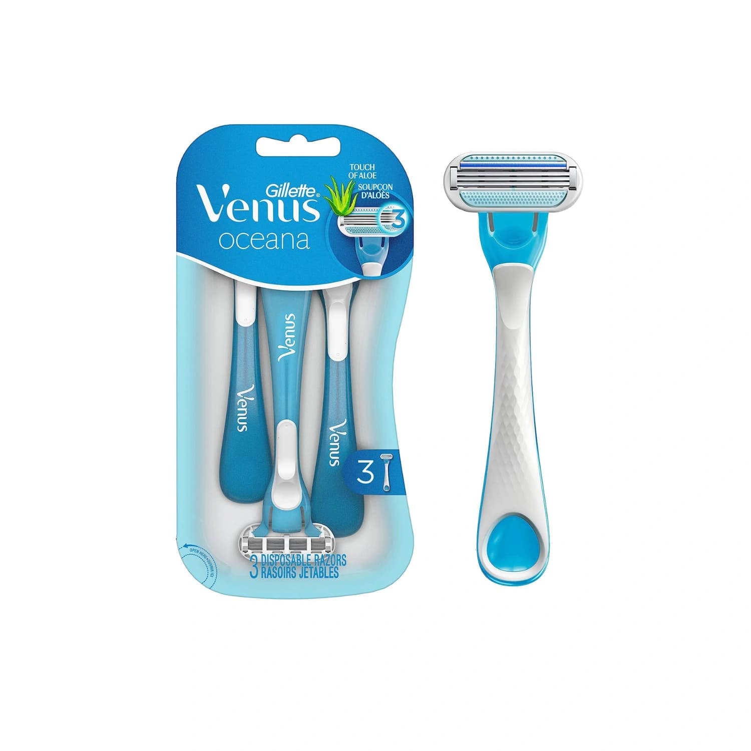 Gillette Venus Oceana Women's Disposable Razors 3 Pack