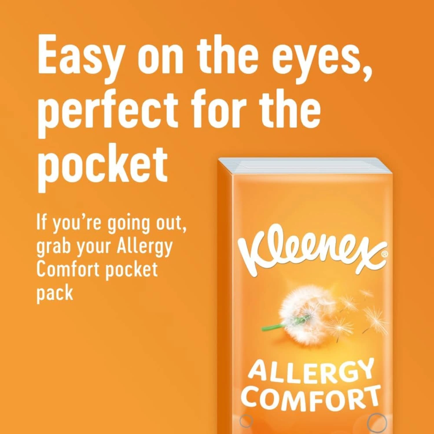 Kleenex Allergy Pocket Pack Tissues 60 Pocket Packs