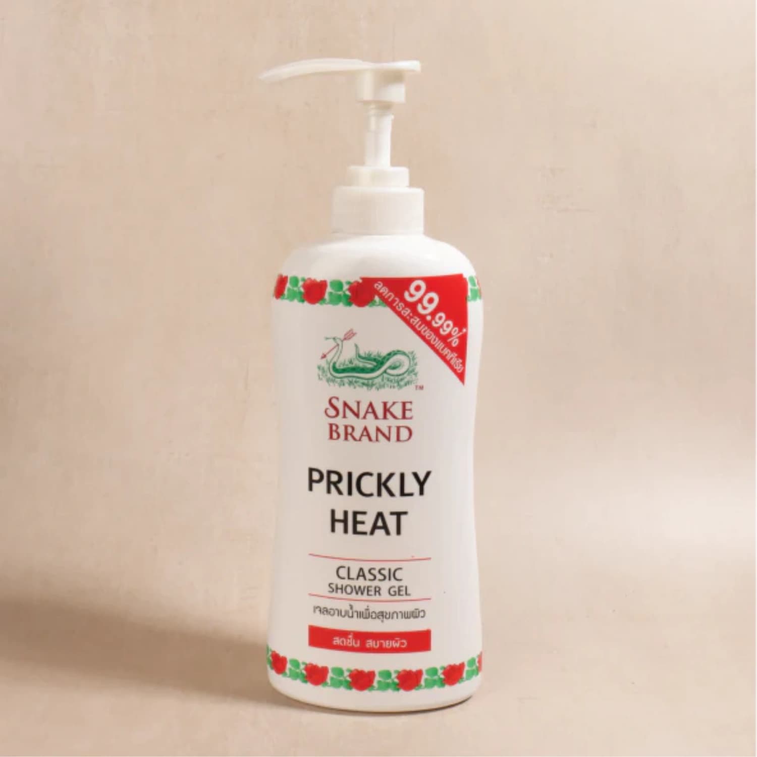 Snake Brand Prickly Heat Classic Shower Wash 450ml
