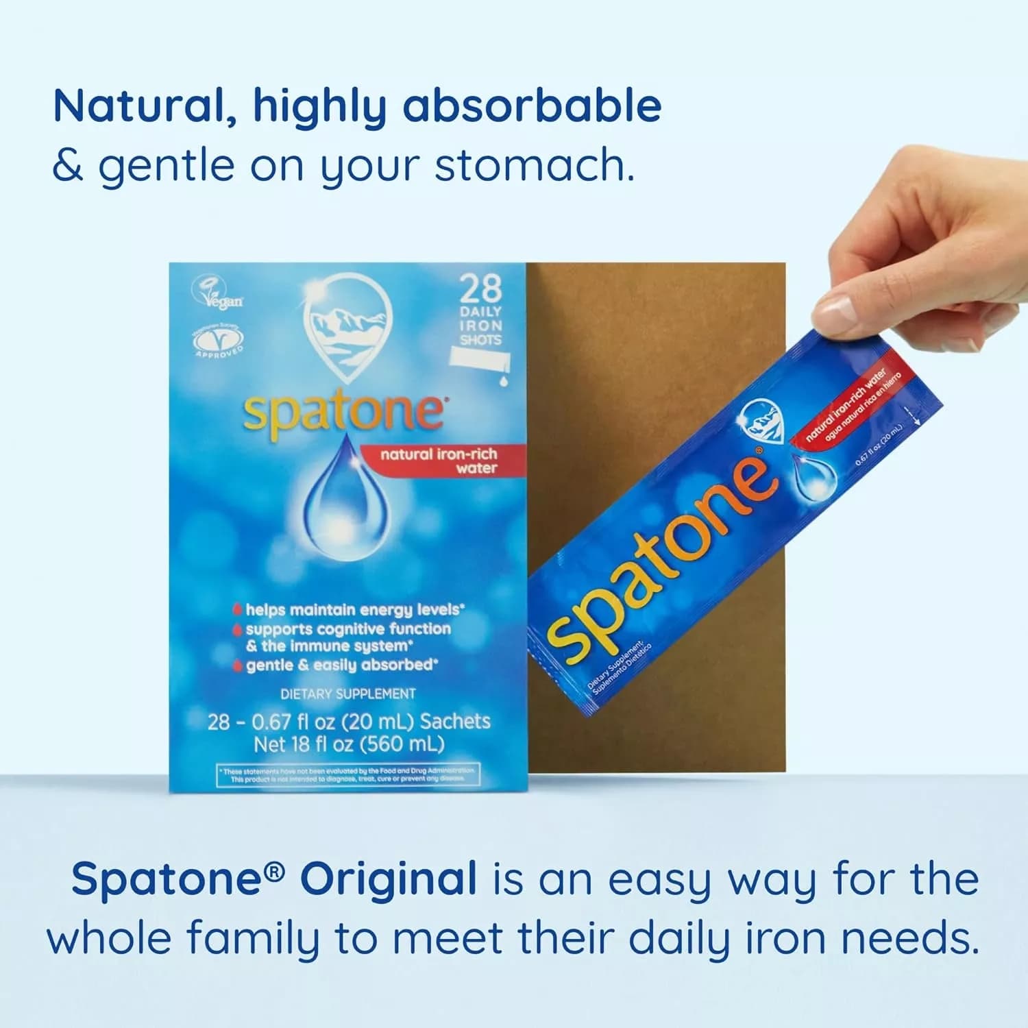 Spatone 100% Natural Iron Supplement 28 Sachets (Pack of 3)