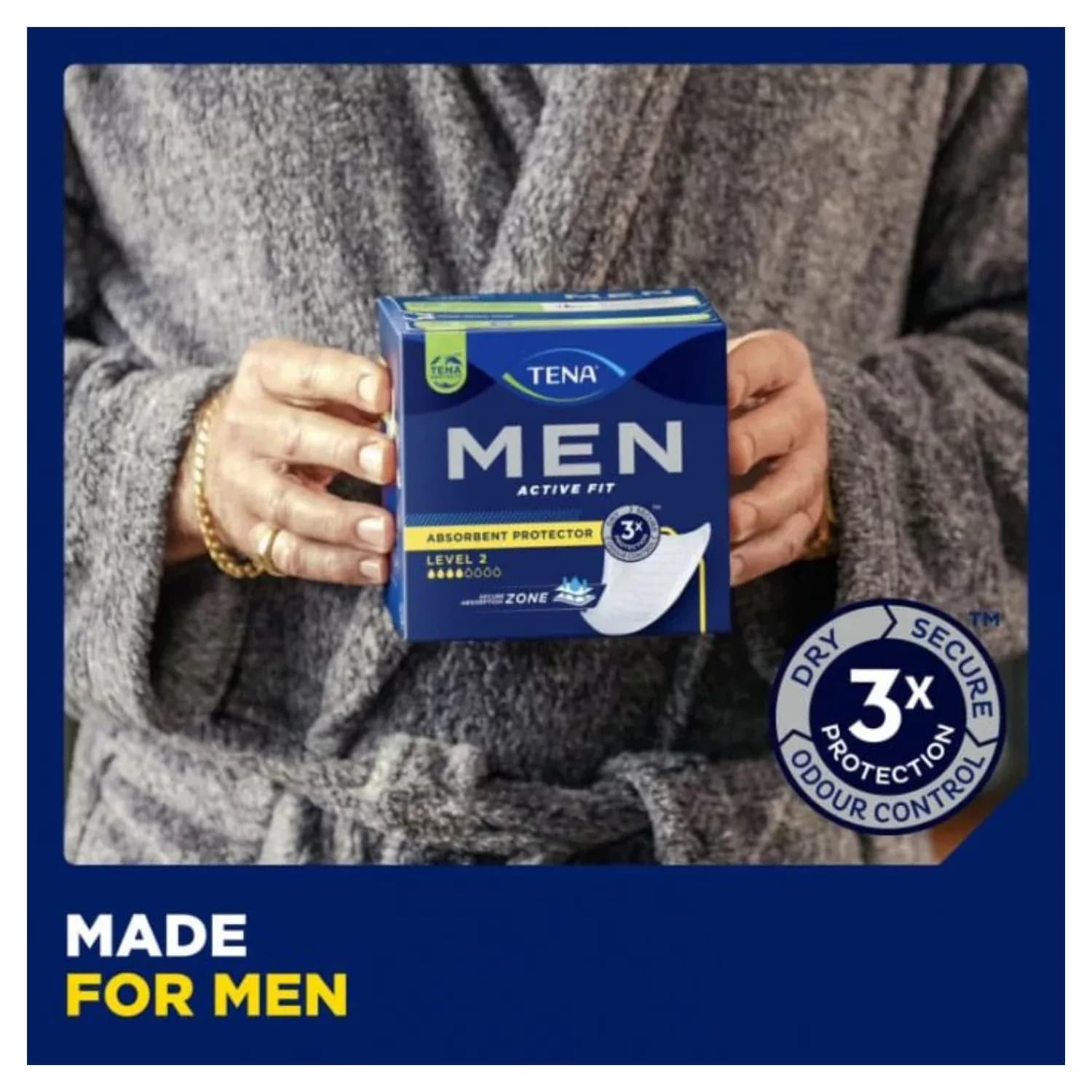 TENA Men Level 1 Absorbent Protector Pads Pack of 12