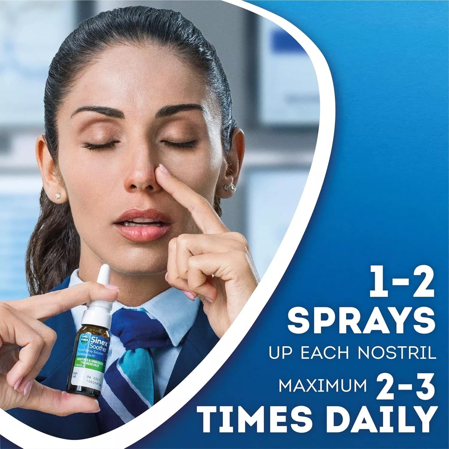 Vicks Sinex Soother Decongestant Nasal Spray For Blocked Nose 15ml