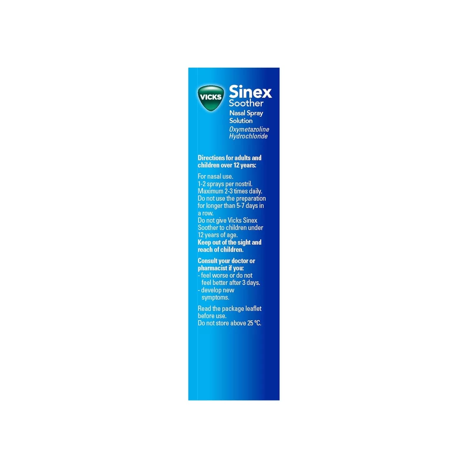 Vicks Sinex Soother Decongestant Nasal Spray For Blocked Nose 15ml