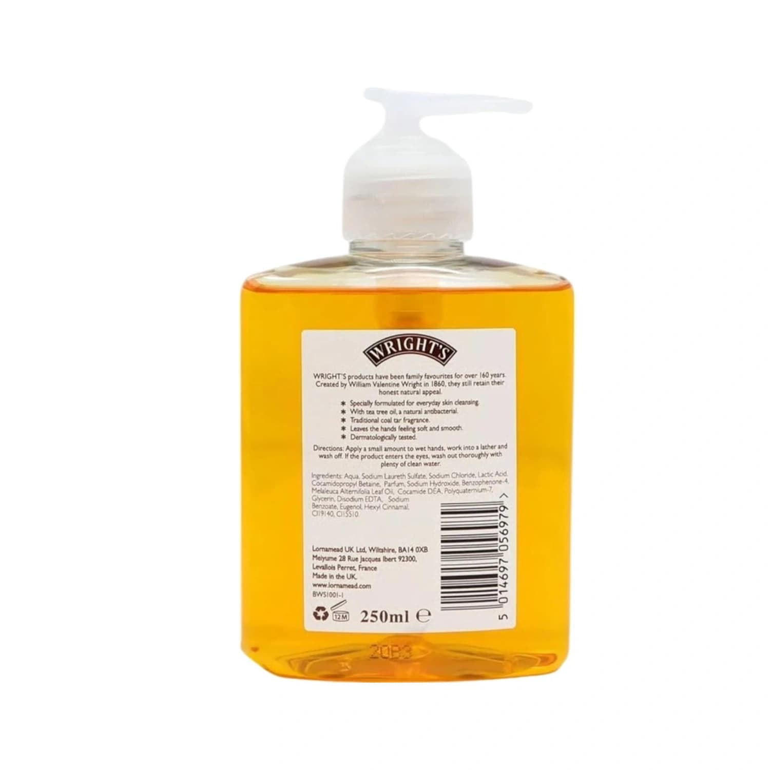 Wright's Coal Tar Antibacterial Hand Wash 250ml
