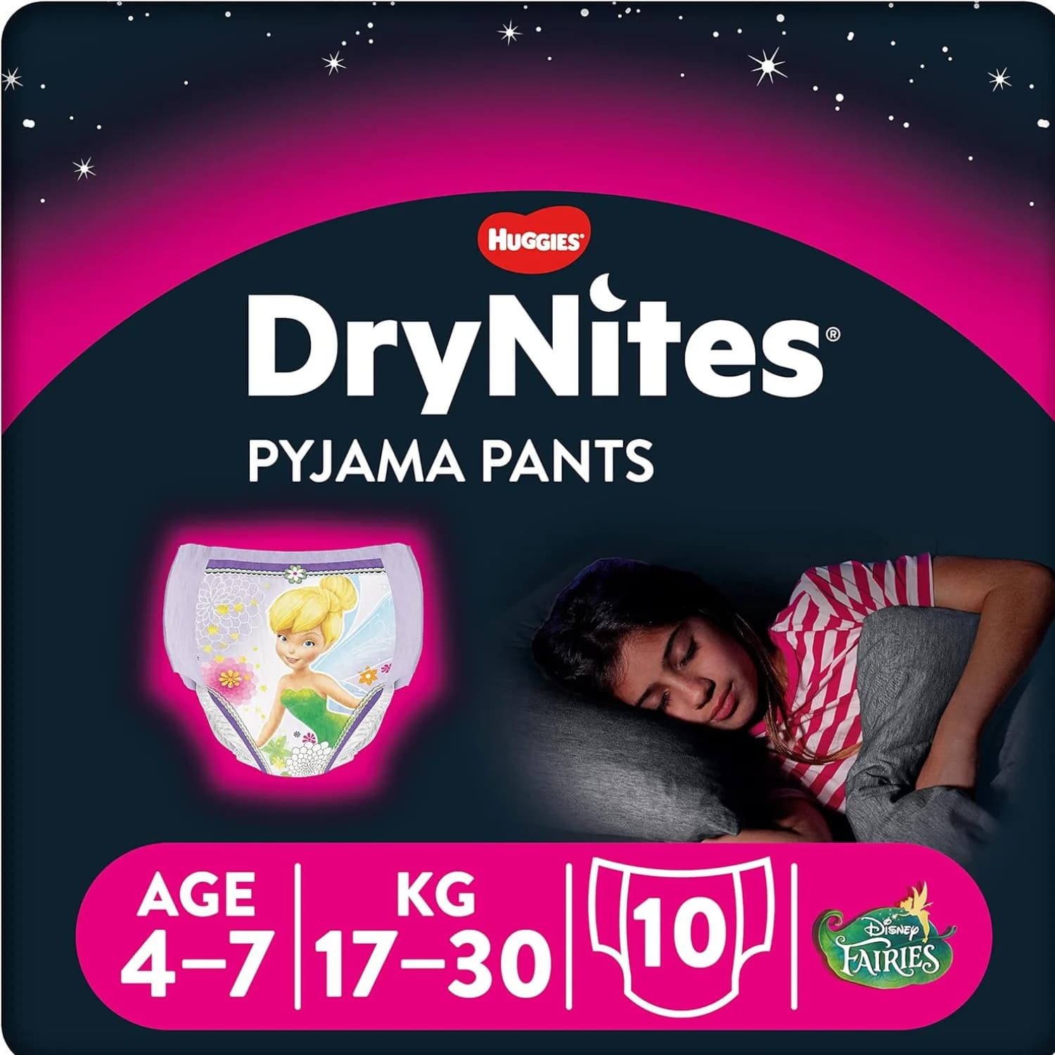Huggies Drynites Girls Pyjama Pants10 Count