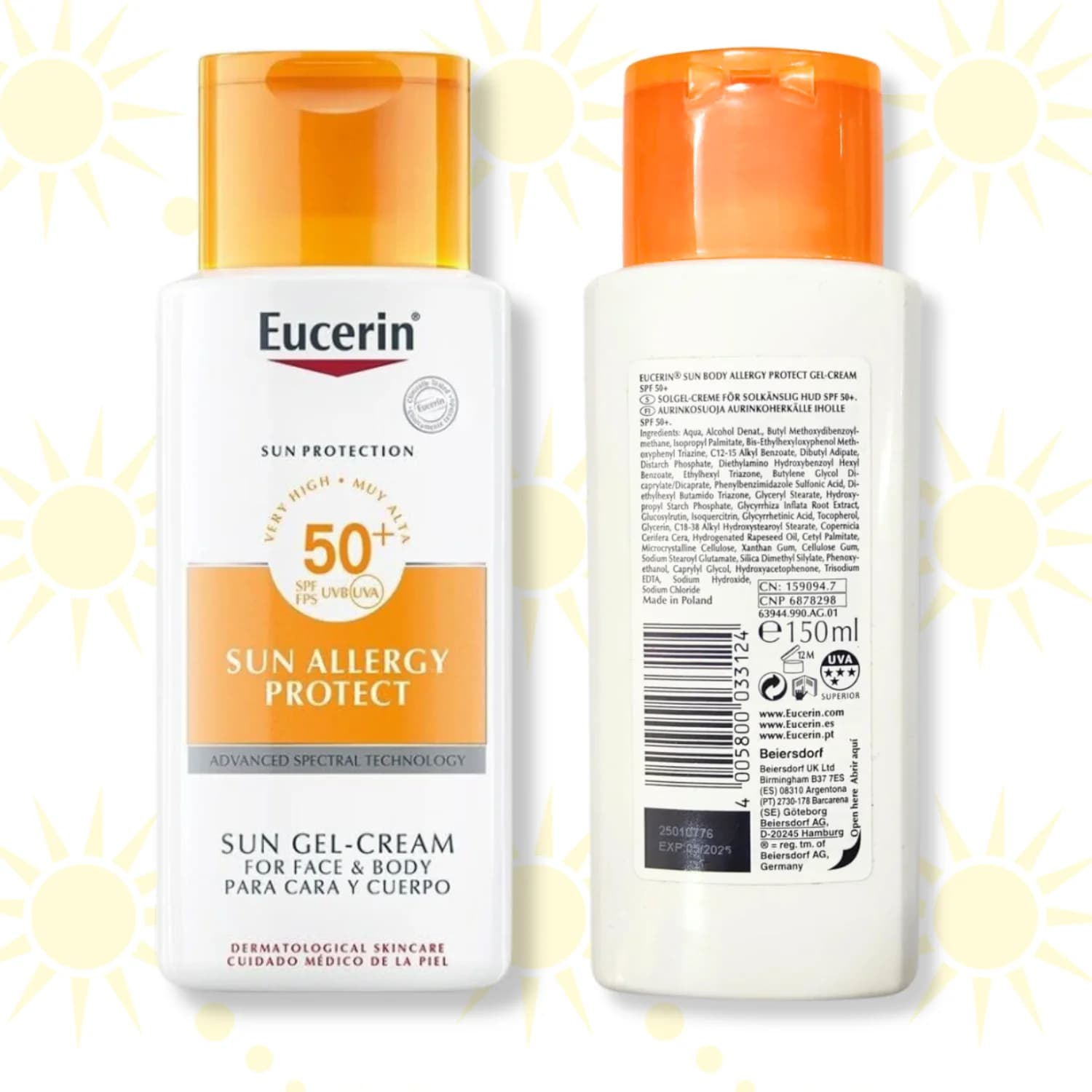 Eucerin Sun Allergy Protection Sun Creme Gel 150ml