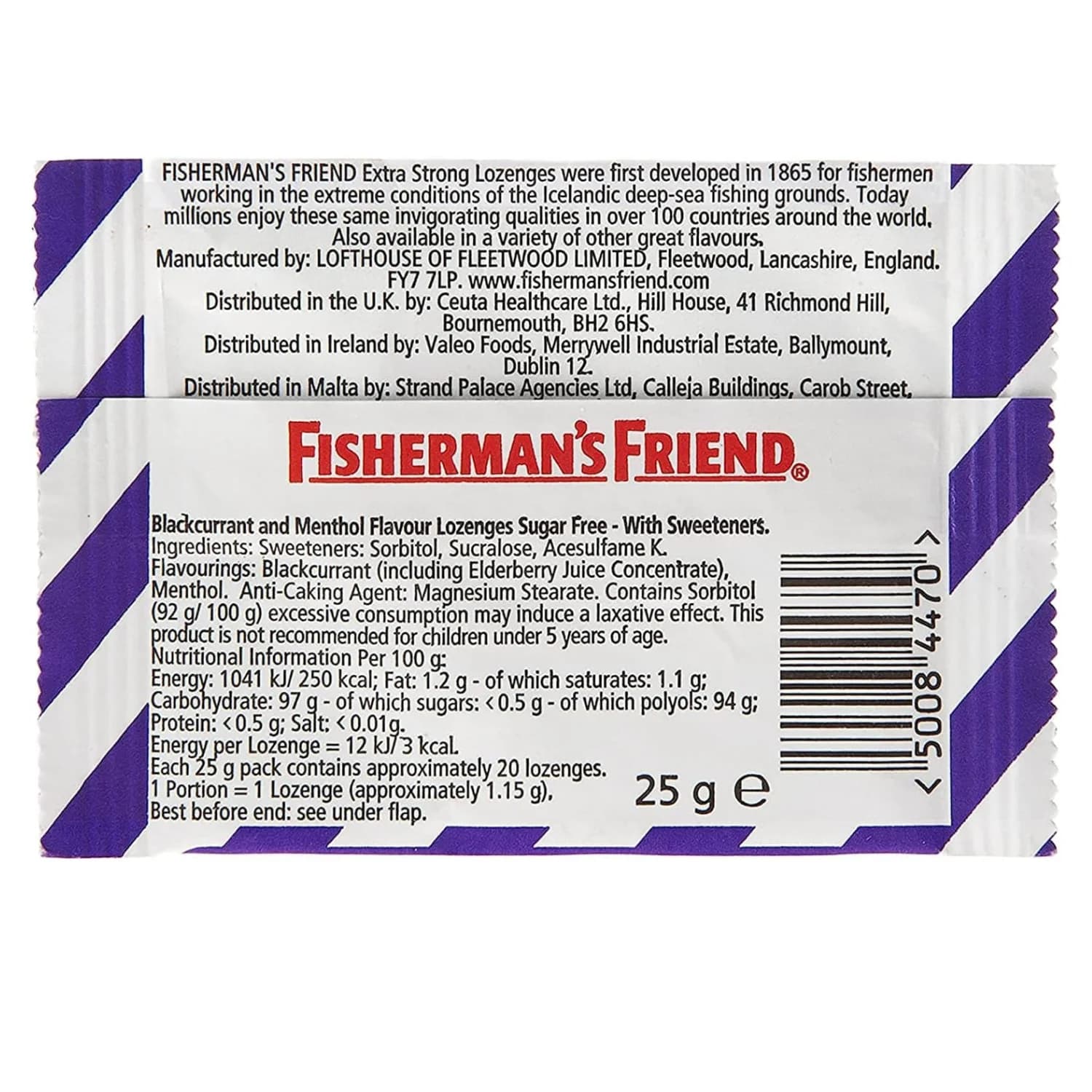 Fisherman’s Friend Blackcurrant Lozenges 25g