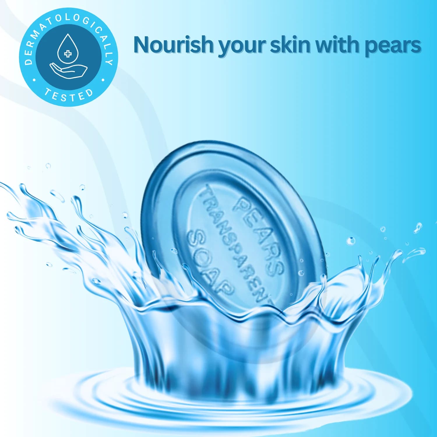 Pears Transparent Bar Soap Blue Mint 125g