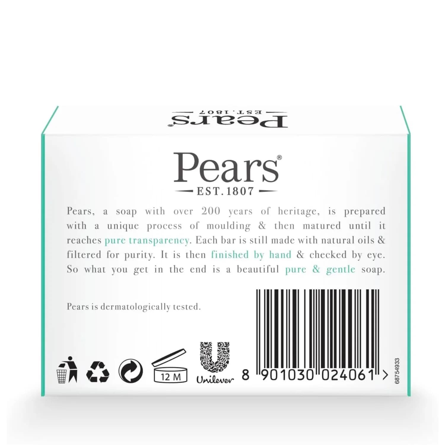 Pears Transparent Lemon Flower Extracts Soap 125g