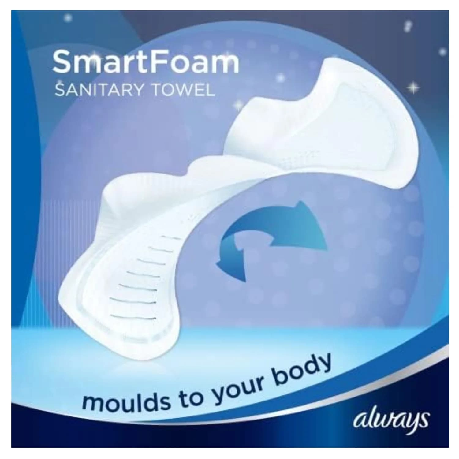 Always Infinity Flex Protect Pads Night 10 Sanitary Towels